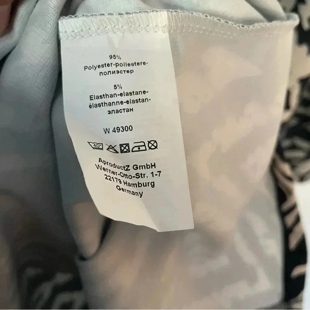 Creation L 3/4 Sleeve Midi Graphic Dress Size 6 - Picture 7 of 8
